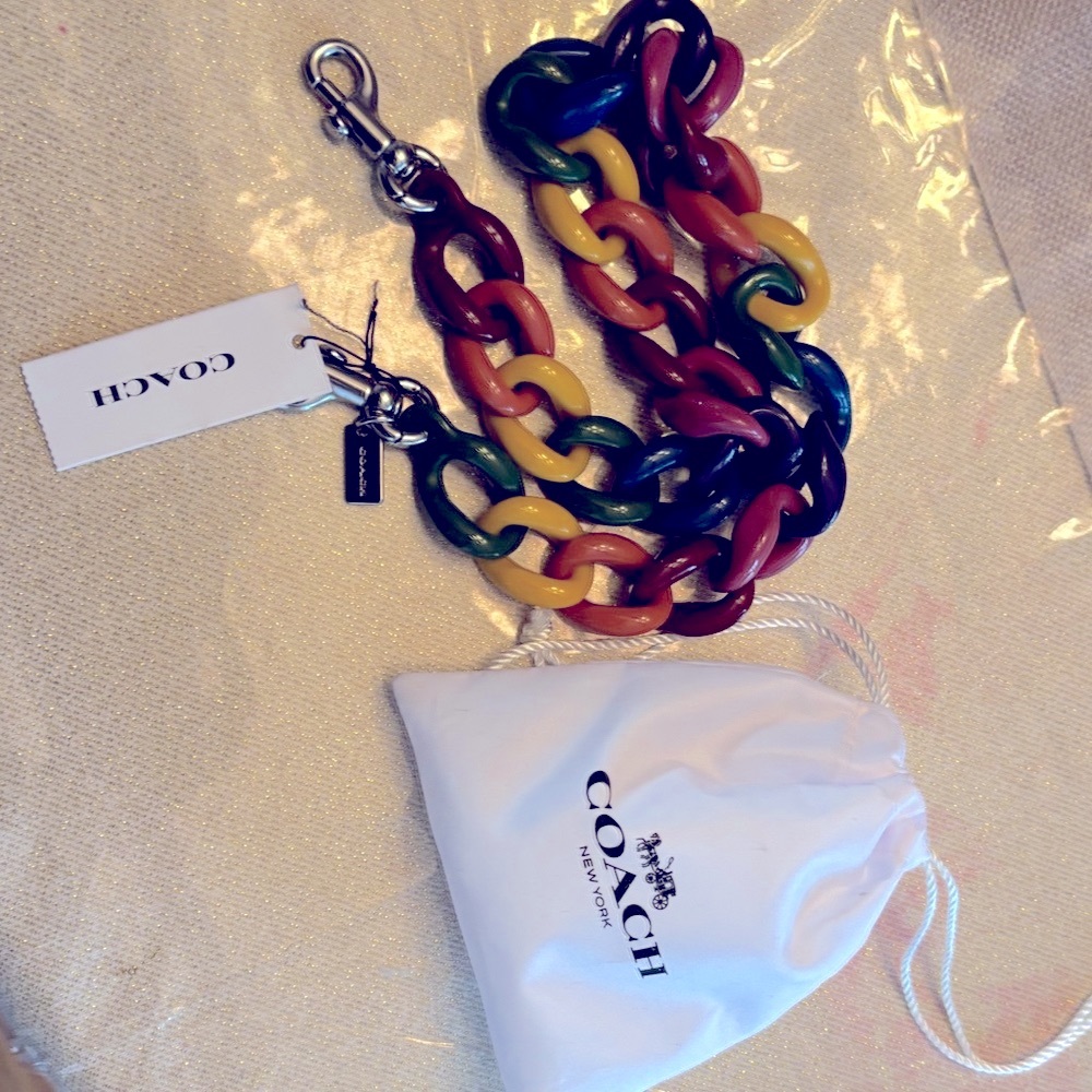 Coach rainbow pride shoulder strap zero size 0 S Strap